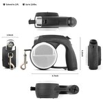 Automatic Retractable Dog Leash Manufacturer - with LED Flashlight Poop Bag Bowl