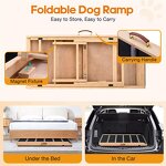 Solid Wood Pet Stairs Manufacturer - High-quality Foldable Anti-Slip Ramp Ladder