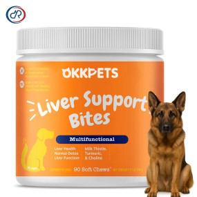 Dog Liver Health Soft Chews Manufacturer - OKKPETS Natural Milk Thistle Extract Detox