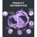 No Pull Dog Harness Set Manufacturer - OKKPETS Waterproof Breathable Air Cloth Custom