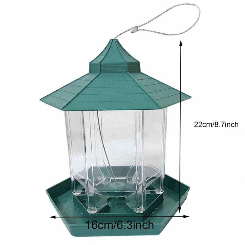 Window Bird Feeder Manufacturer - Plastic Green Hanging Hot Sale Viewing Birdhouse