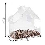 Window Bird Feeder Manufacturer - 3 Strong Suction Cups Acrylic Transparent Plastic