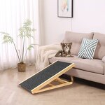 Pet Stairs Manufacturer - Solid Wood Foldable Anti-Slip Ramp for Bed Car