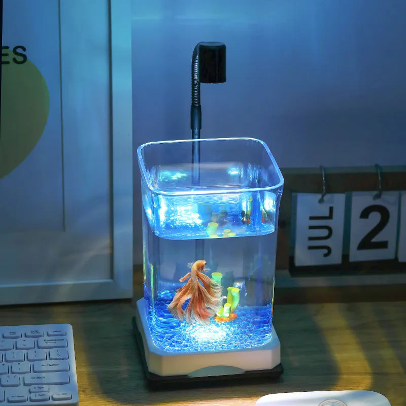 Glass Fish Tank Manufacturer - OKKPETS New Arrival Ultra White Filter Change-free