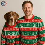 Christmas Matching Family Outfit Manufacturer - Wholesale Dog Owner Clothes Holiday Party