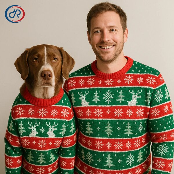 Christmas Matching Family Outfit Manufacturer - Wholesale Dog Owner Clothes Holiday Party