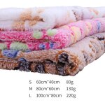 Pet Dog Bed Cushion Manufacturer - Wholesale Soft Warm Coral Velvet Paw Pattern