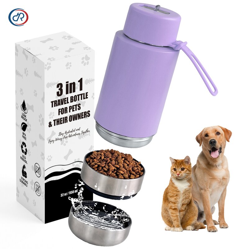 Portable Dog Water Bottle Manufacturer - 32OZ Stainless Steel Outdoor Travel
