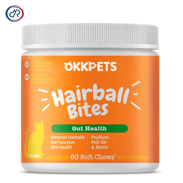 Cat Hairball Remove Soft Chew Manufacturer - OKKPETS Custom Treats for Digestive Health