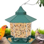 Window Bird Feeder Manufacturer - Plastic Green Hanging Hot Sale Viewing Birdhouse