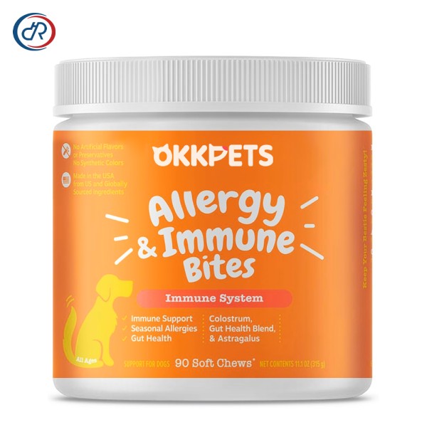 Dog Allergy Relief Bites Manufacturer - OKKPETS Itchy Skin Anti Itch Immune Health