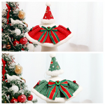 Christmas Pet Set Manufacturer - 2025 Luxury Velvet Collar Santa Hat Bib