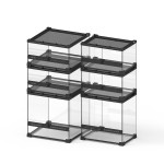 Tempered Glass Terrarium Manufacturer - DRH Customized Double Door Rainforest Tank