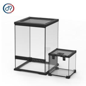 Glass Reptile Enclosure Manufacturer - DRH Rainforest Tank with Ventilation Mesh Locks