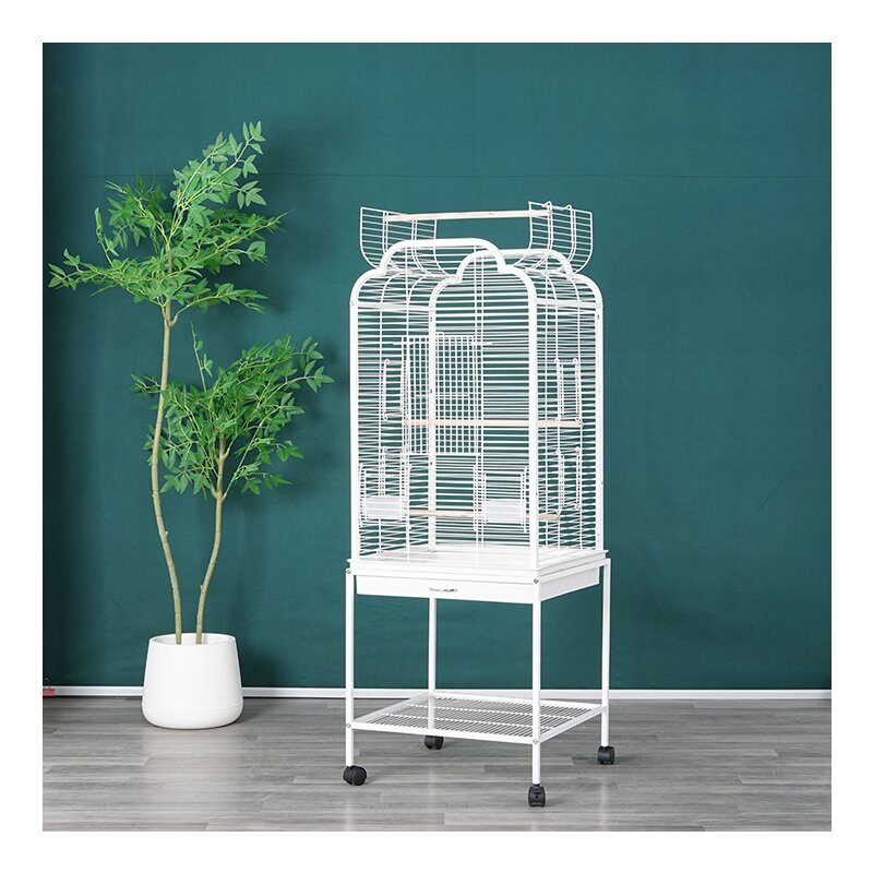 Extra Large Bird Cage Manufacturer - OKKPETS Wholesale Folding Wire Spray Painted