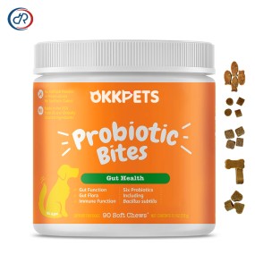 Pet Probiotic Soft Chews Manufacturer - OKKPETS OEM/ODM Natural for Gut Health