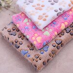 Pet Dog Bed Cushion Manufacturer - Wholesale Soft Warm Coral Velvet Paw Pattern