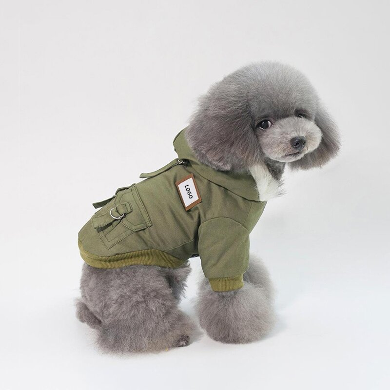 Dog Clothes Jacket Manufacturer - Wholesale Waterproof Fur Hoodie Thicken Pocket