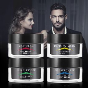 Hair Styling Set Supplier - Private Label Edge Control Clay Pomade