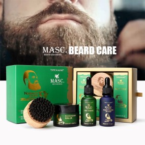 Beard Care Set Manufacturer - Custom Private Label Beard Oil Balm Kit
