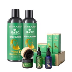 Beard Shampoo Set Factory - Private Label Oil Balm Conditioner