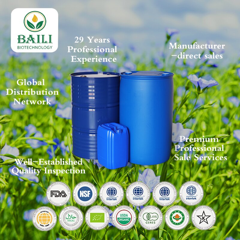 Flaxseed Cooking Oil Manufacturer - Pure Natural Hot Sale High Quality Food Grade