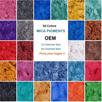 Mica Powder Set Manufacturer - 54 Colors Soap Making Cosmetic Resin Grade