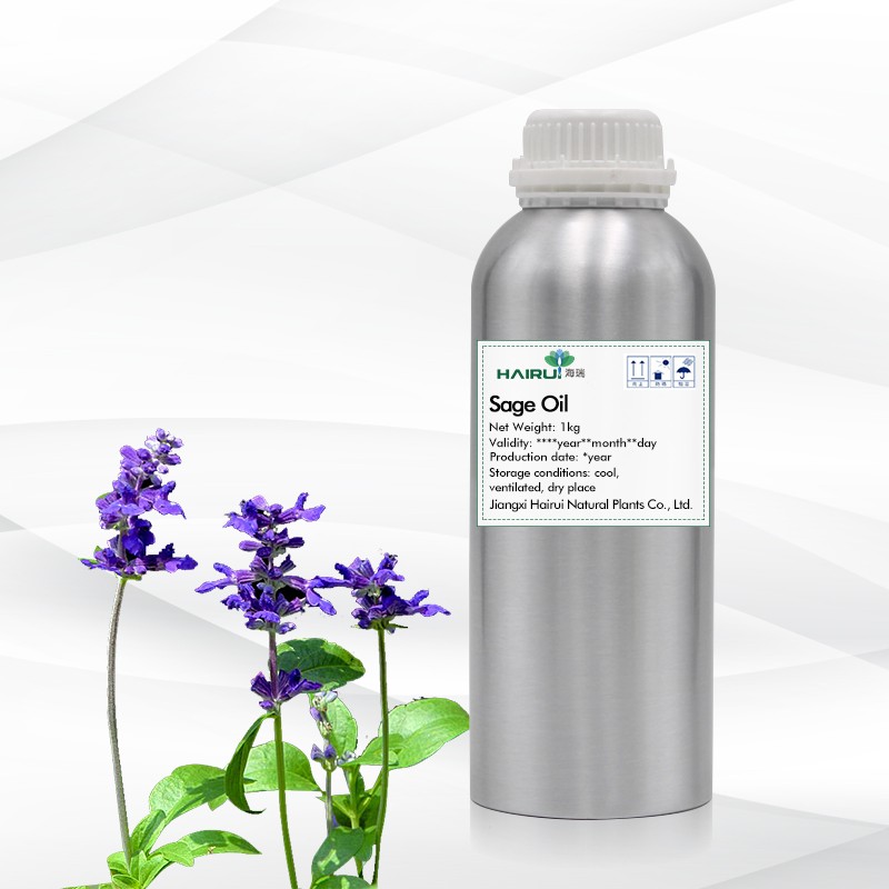 Clary Sage Essential Oil Manufacturer - Manufacturer Customized Label Light Yellow