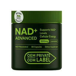 NAD+ Capsules Supplier - OEM Enhanced Liposomal Nicotinamide Riboside Resveratrol