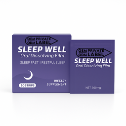 Melatonin Oral Film Factory - Hot Sale Label Free Breath Mint Sleep Aid
