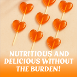 Vitamin C Lollipop Supplier - Hot Sale Private Label Vegan Heart-Shaped