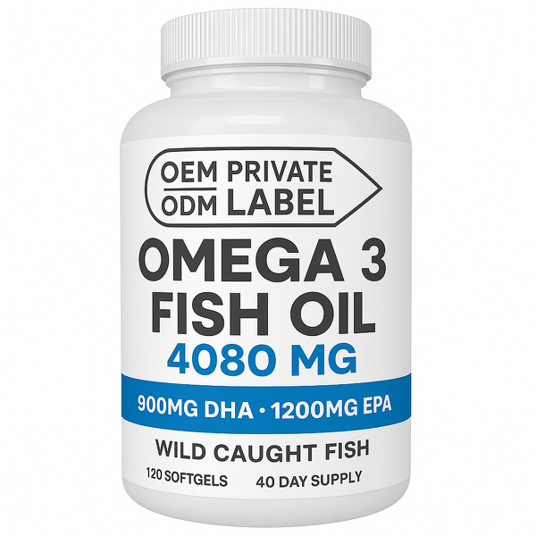 Omega-3 Fish Oil Softgels Manufacturer - Private Label 100% Natural EPA DHA Support