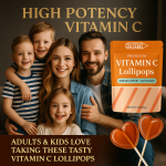 Vitamin C Lollipop Supplier - Hot Sale Private Label Vegan Heart-Shaped