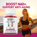 NAD+ Gummies Supplier - OEM Custom 1000mg NAD+ Supplement Sugar Free