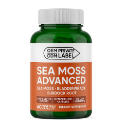 Sea Moss Plus Capsules Factory - Factory Supply Dietary Fiber Supplement Adults