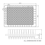 Embed Hot Products High Quality Low Skirt 600ul DVfree  High-throughput 96-well Filtration Plate with Filter  for MerMade 192