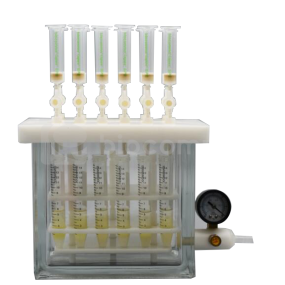 Biocomma  12 Hole Solid Liquid Extraction Equipment Spe Vacuum Manifold Solid Phase Extraction Unit