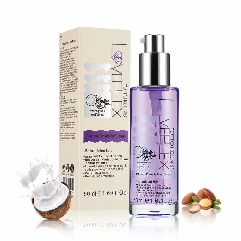 Purple Hair Serum Manufacturer - for Blonde Color-treated Grey Frizzy Damaged Custom logo Argan