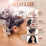 Black Color Shampoo Manufacturer - Custom Logo 3 in 1 Quick Coloring 100% Gray Coverage 60 Days