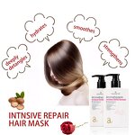 Rose Argan Oil Hair Masque Manufacturer - Logo Pigment Free Moisturizing Repairing Nourishing