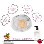 Rose Argan Oil Hair Masque Manufacturer - Logo Pigment Free Moisturizing Repairing Nourishing