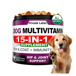 Dog Multivitamin Chews Supplier - OEM/ODM Glucosamine Salmon Oil Soft Chews