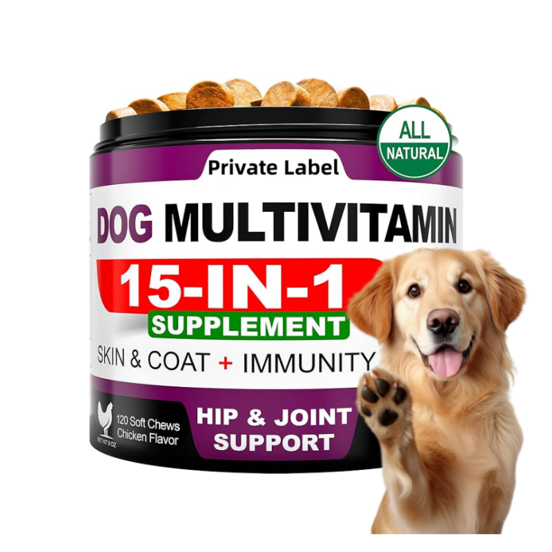 Dog Multivitamin Chews Supplier - OEM/ODM Glucosamine Salmon Oil Soft Chews