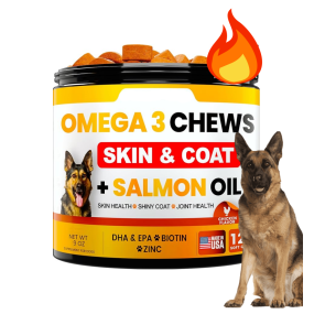 Dog Skin & Coat Chews Manufacturer - OEM Omega 3 DHA EPA Biotin Supplement