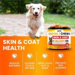 Dog Skin & Coat Chews Manufacturer - OEM Omega 3 DHA EPA Biotin Supplement