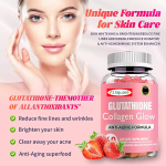 Glutathione Gummies Supplier - Anti-Aging Collagen Glow Strawberry Flavor