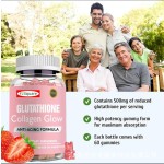 Glutathione Gummies Supplier - Anti-Aging Collagen Glow Strawberry Flavor