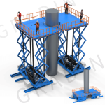 Rigid Chain Lift Platform Manufacturer - 20t 5m Stationary