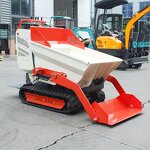 Agricultural Mini Dumper Factory - Hydraulic 800kg Manual Tracked Multifunctional