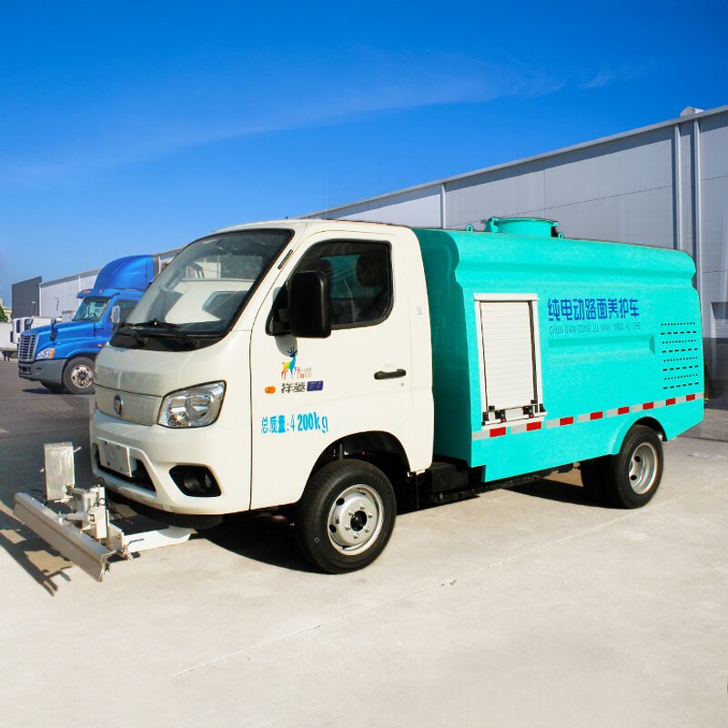 Electric Road Sweeper Truck Supplier - New Full Electric Vacuum Sweeper with Washing